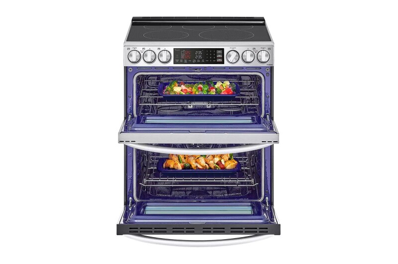7.3 cu. ft. Smart Electric Double Oven Slide-in Range with InstaView®, ProBake® Convection, Air Fry, and Air Sous Vide view 5