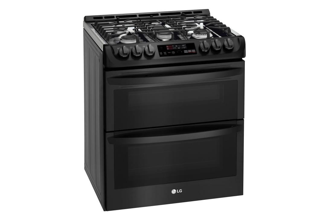 6.9 cu. ft. Smart wi-fi Enabled Gas Double Oven Slide-In Range with ProBake Convection® and EasyClean® LTG4715BM