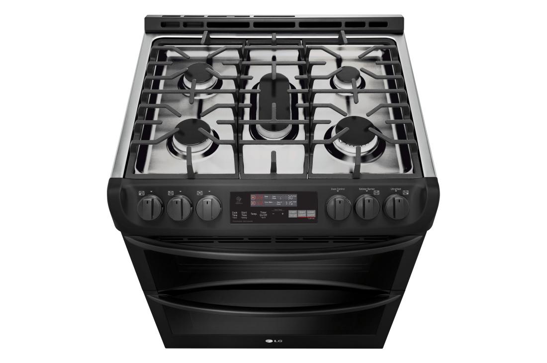 6.9 cu. ft. Smart wi-fi Enabled Gas Double Oven Slide-In Range with ProBake Convection® and EasyClean® LTG4715BM