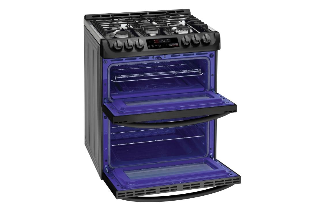 6.9 cu. ft. Smart wi-fi Enabled Gas Double Oven Slide-In Range with ProBake Convection® and EasyClean® LTG4715BM