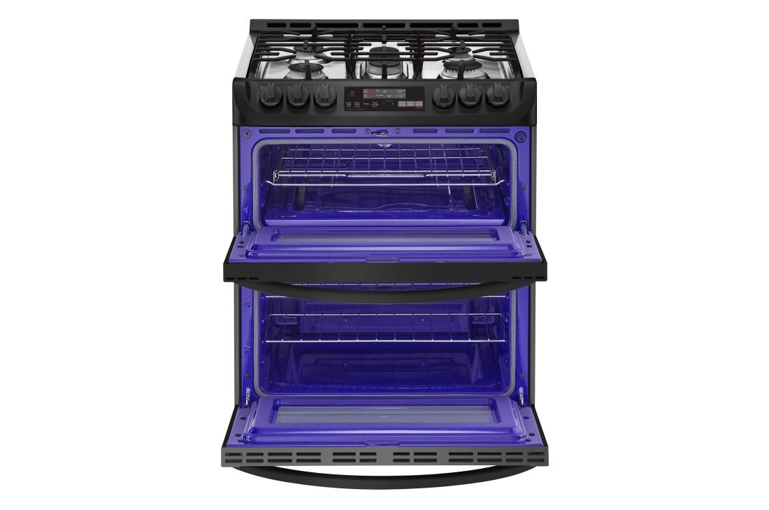 6.9 cu. ft. Smart wi-fi Enabled Gas Double Oven Slide-In Range with ProBake Convection® and EasyClean® LTG4715BM