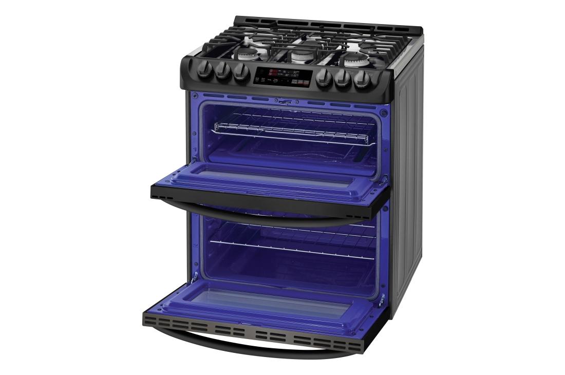 6.9 cu. ft. Smart wi-fi Enabled Gas Double Oven Slide-In Range with ProBake Convection® and EasyClean® LTG4715BM