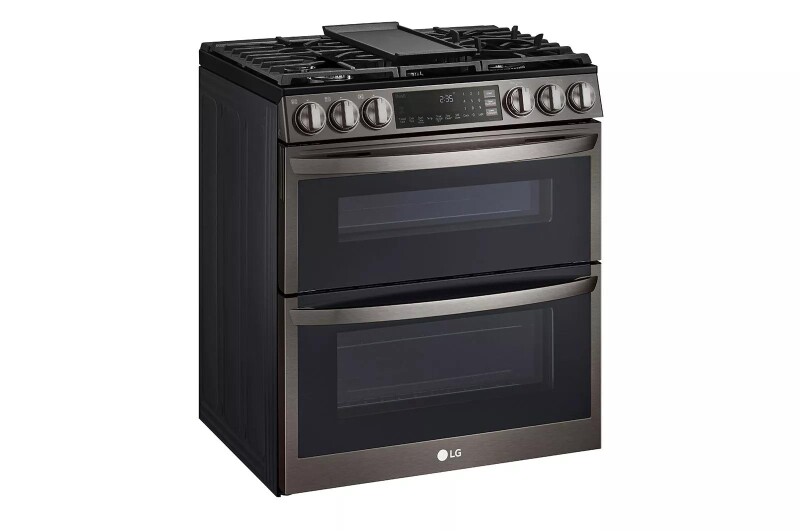 6.9 cu. ft. Smart Gas Double Oven Slide-in Range with InstaView®, ProBake® Convection, Air Fry, and Air Sous Vide view 3