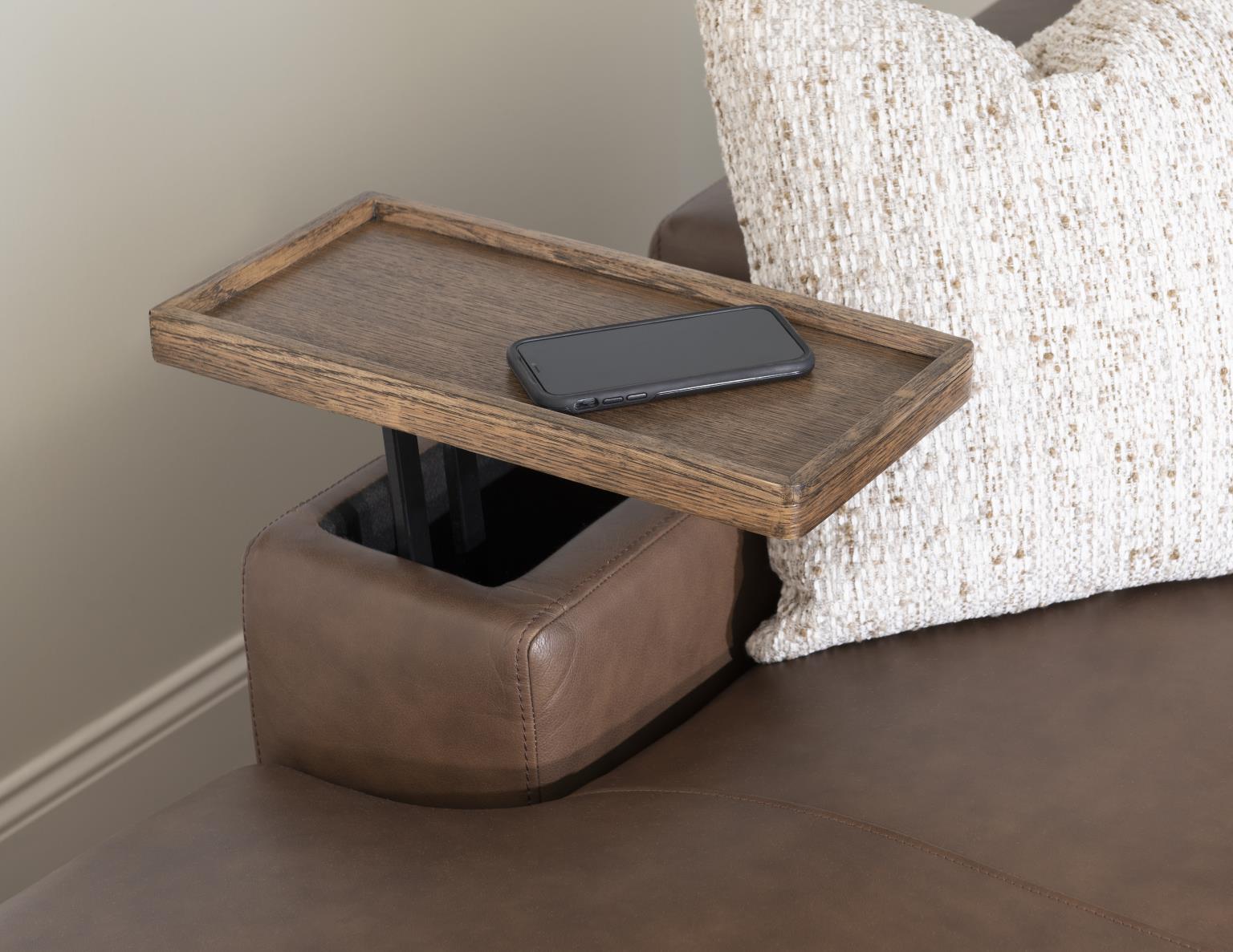LU310 Solana Positano Clay Cobblestone UP Laf Storage Chaise LU310LSC2035