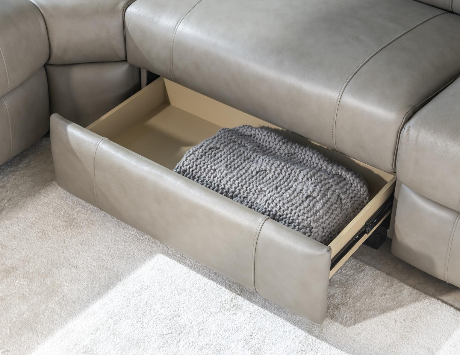 LU340 Luna Verona Fossil UP Armless Chair With Storage Drawer And Manual Ratchet LU340ACD3000