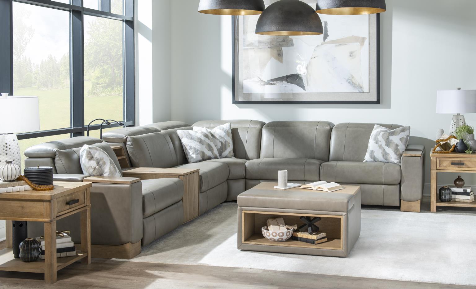LU340 Luna Verona Fossil UP Fluted Wood Bookcase With Standard Features - Not Shown LU340OFBC3000