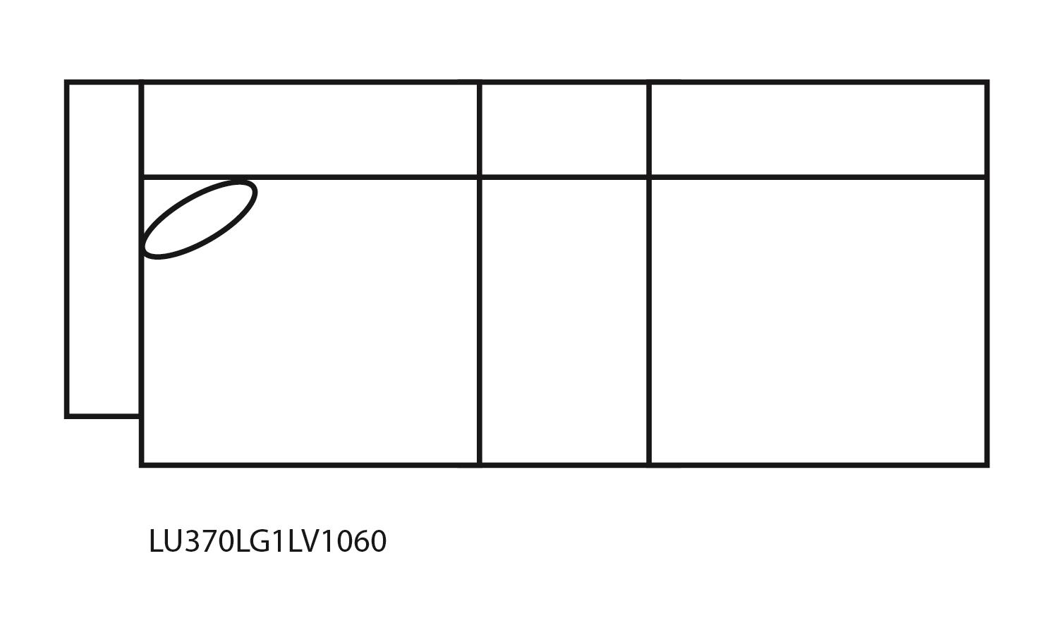 LU370 Fen Positano Fumo UP P1 Laf Glider Loveseat With Console, And One 18 In Pillow LU370LG1LV1060