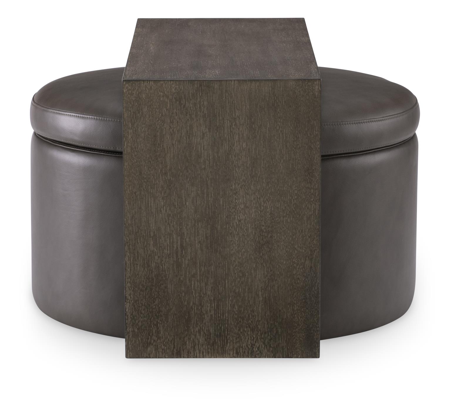 LU340 Luna Ravello Silver UP Swivel Ottoman On Casters LU820OTS1900