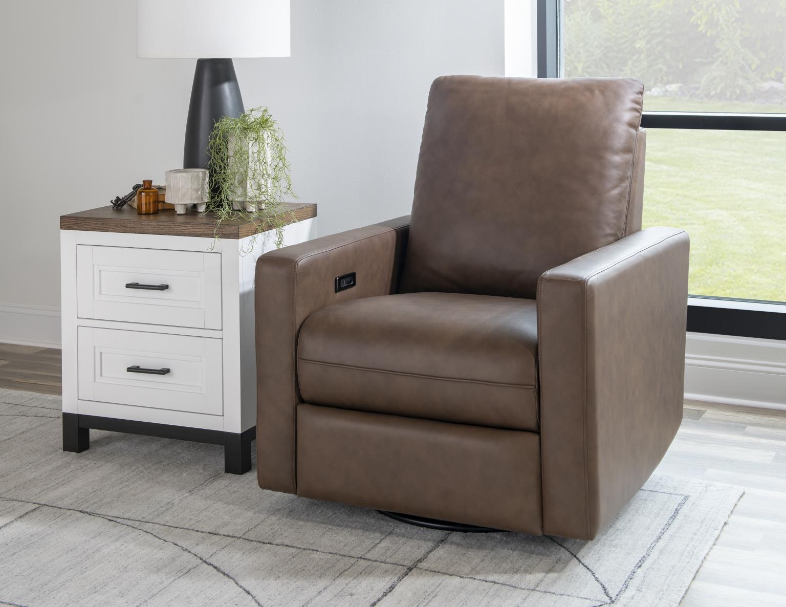 LU310 Solana Positano Clay Biscotti UP Swivel Glider Mohave LU900SG4140