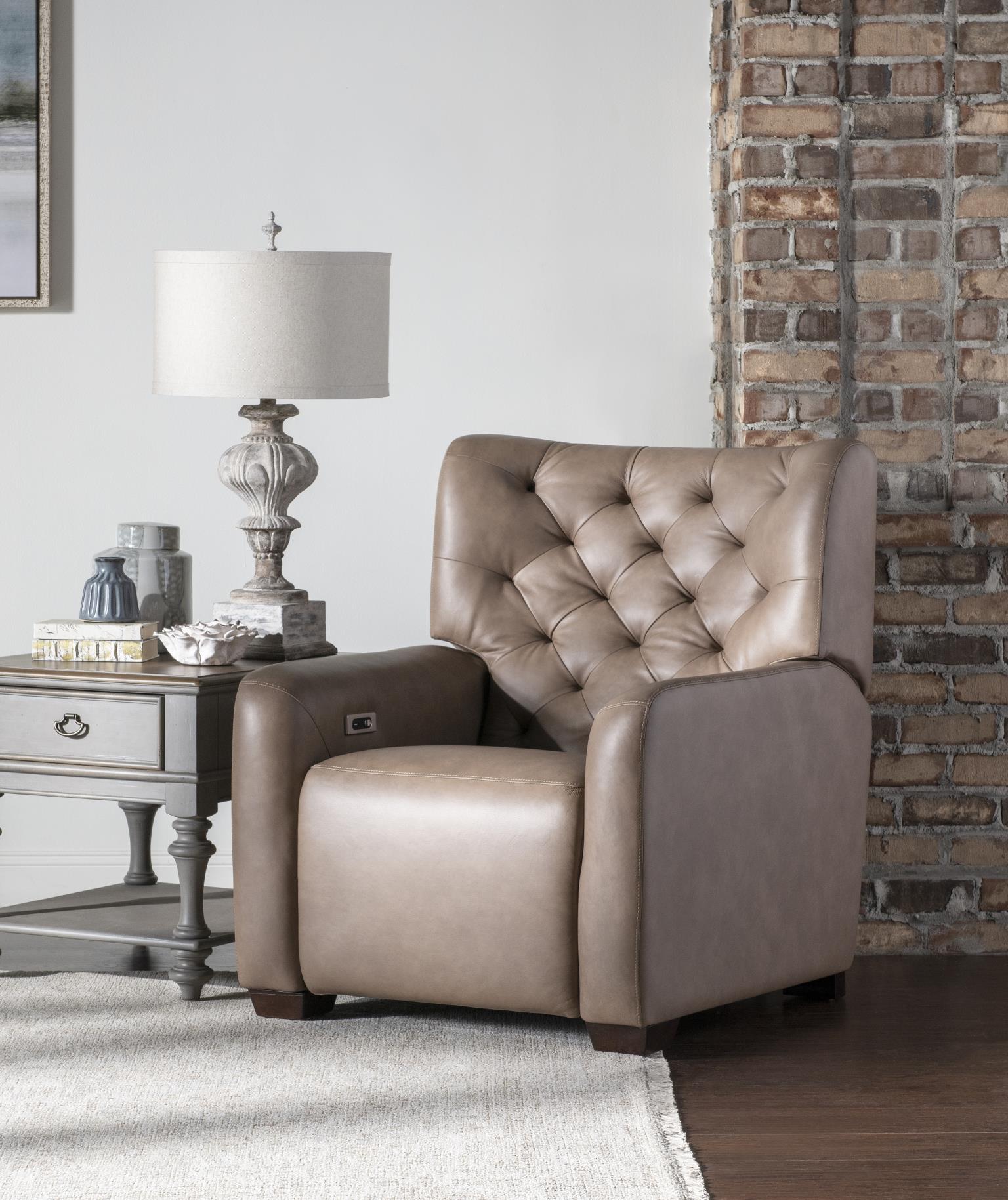 LU370 Fen Positano Fumo UP P1 Tufted Recliner LU925RC14004
