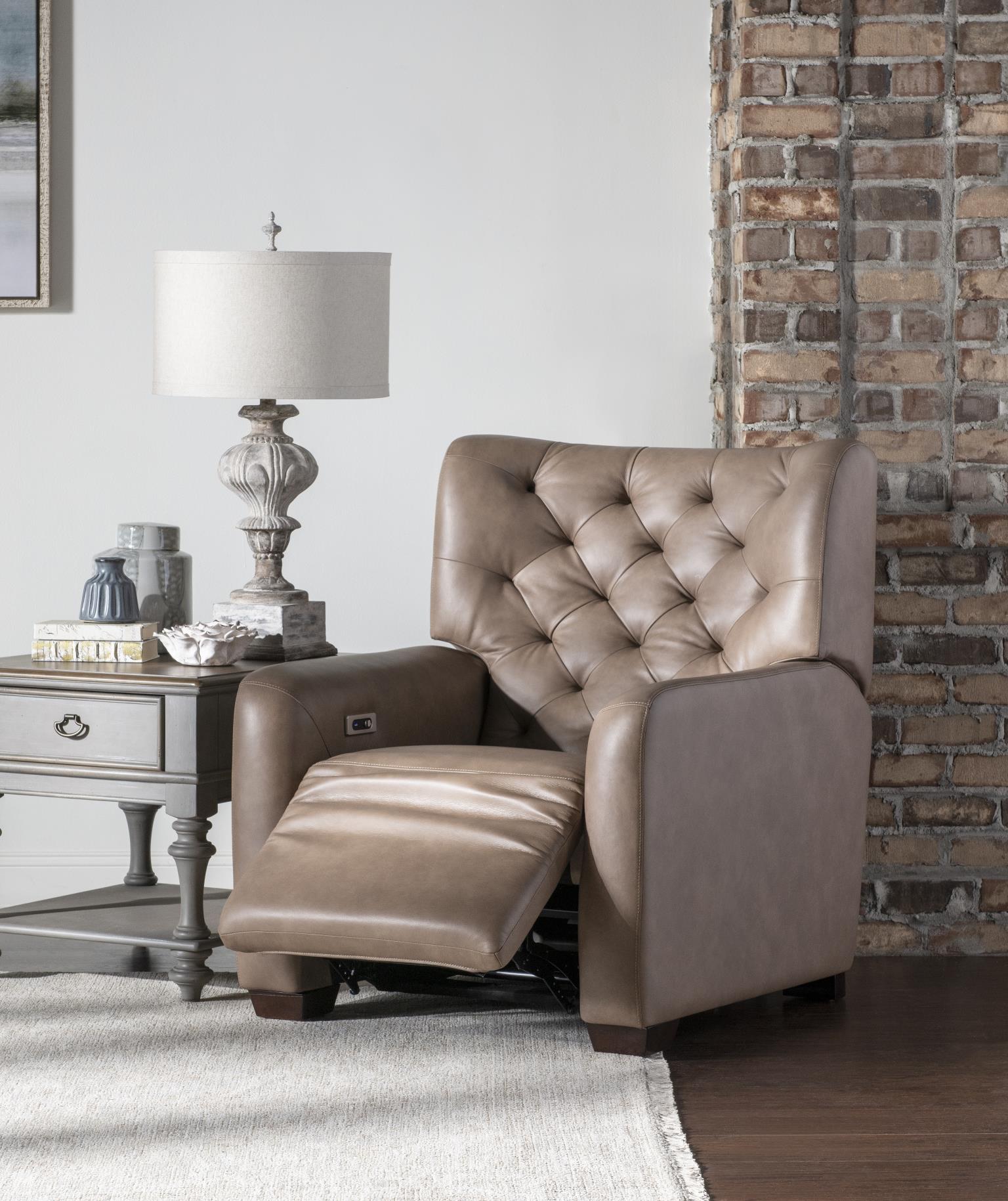 LU370 Fen Positano Fumo UP P1 Tufted Recliner LU925RC14004