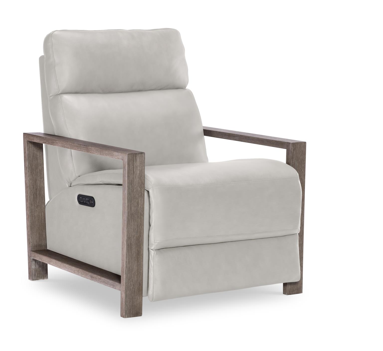 LU340 Luna Ravello Silver UP Wood Arm Recliner LU930R2W1800