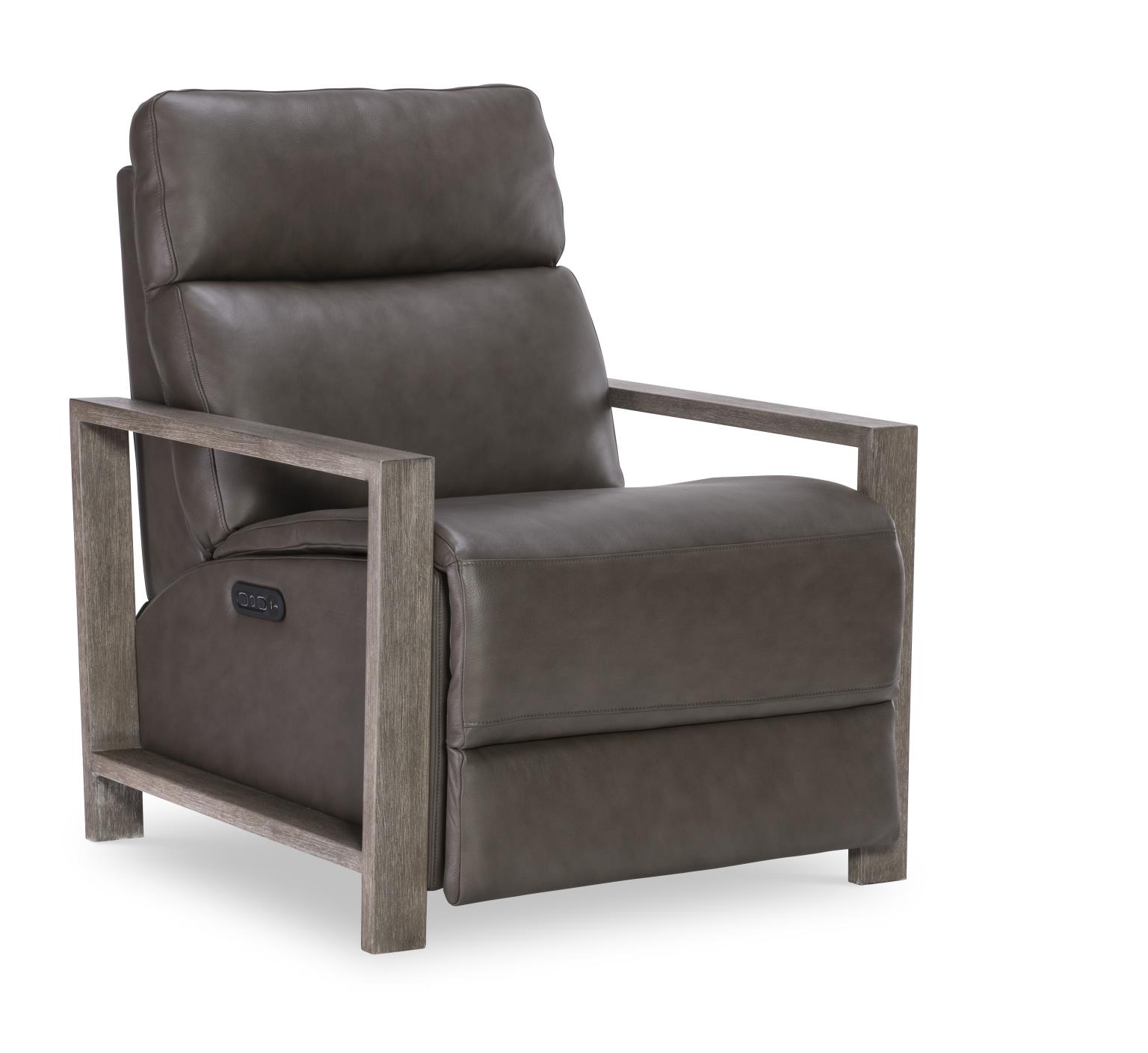 LU340 Luna Ravello Silver UP Wood Arm Recliner LU930R2W1900