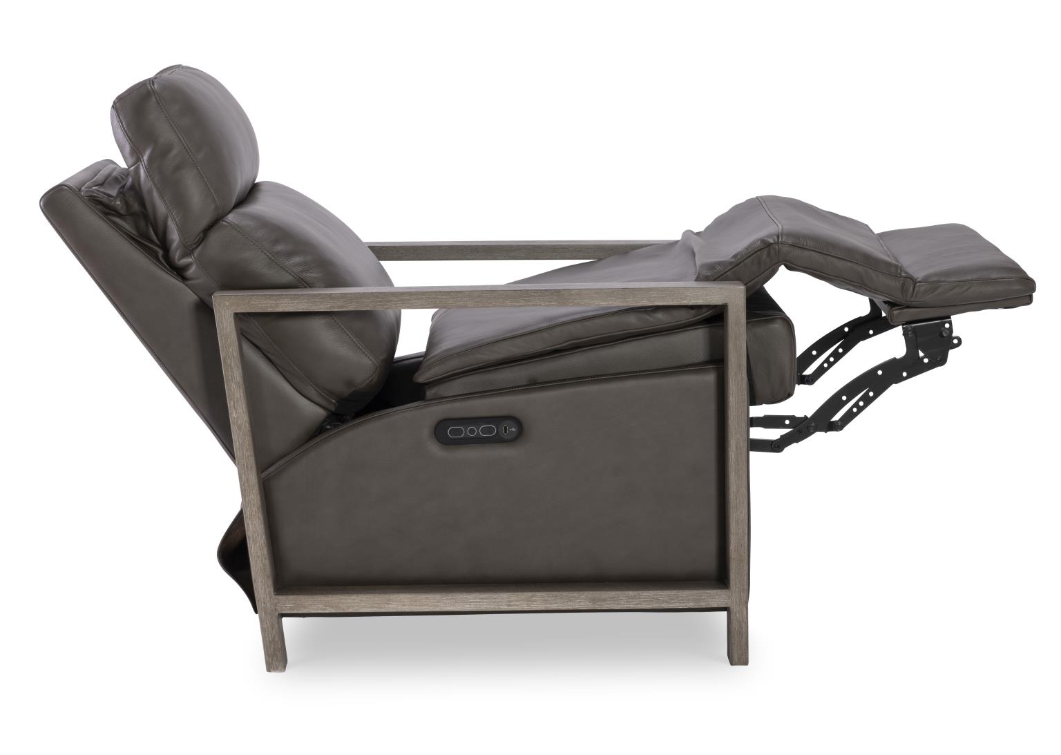 LU340 Luna Ravello Silver UP Wood Arm Recliner LU930R2W1900