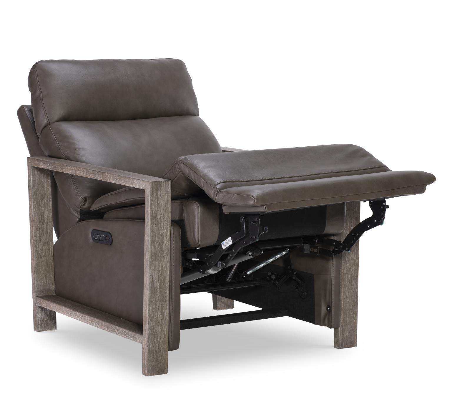 LU340 Luna Ravello Silver UP Wood Arm Recliner LU930R2W1900