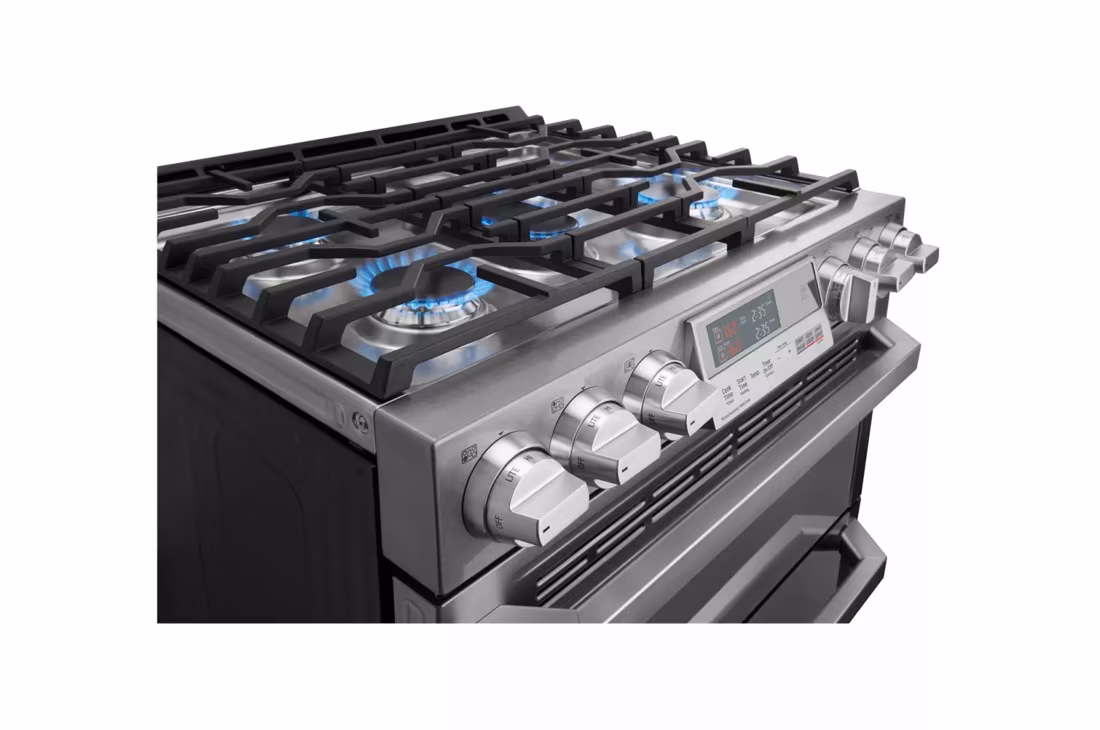 7.3 Cu. Ft. Smart Wi-fi Enabled Dual Fuel Double Oven Range With Probake Convection® LUTD4919SN