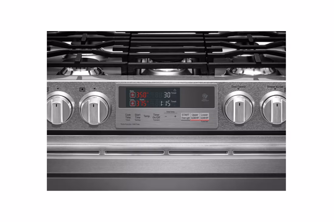 7.3 Cu. Ft. Smart Wi-fi Enabled Dual Fuel Double Oven Range With Probake Convection® LUTD4919SN