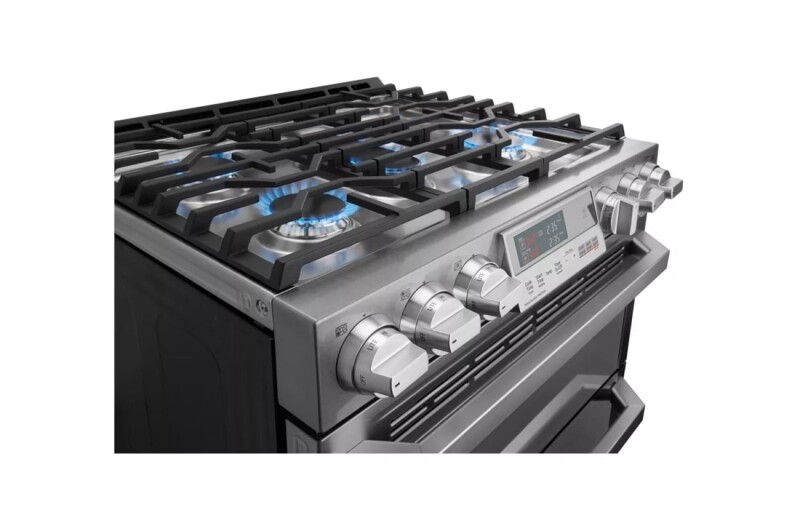 LG SIGNATURE 7.3 cu.ft. Smart wi-fi Enabled Dual Fuel Double Oven Range with ProBake Convection® view 4