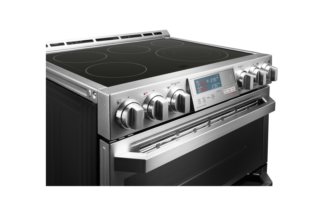 LG SIGNATURE 7.3 cu.ft. Smart wi-fi Enabled Electric Double Oven Slide-In Range with ProBake Convection® LUTE4619SN