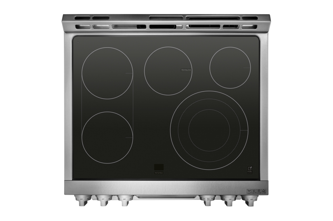 LG SIGNATURE 7.3 cu.ft. Smart wi-fi Enabled Electric Double Oven Slide-In Range with ProBake Convection® LUTE4619SN