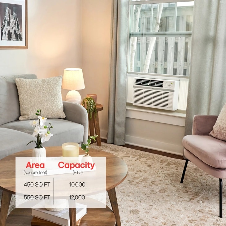 10,000 Btu Smart Wi-fi Enabled Air Conditioner | Cools Up To 550 Sq. Ft. LW1024RSMX