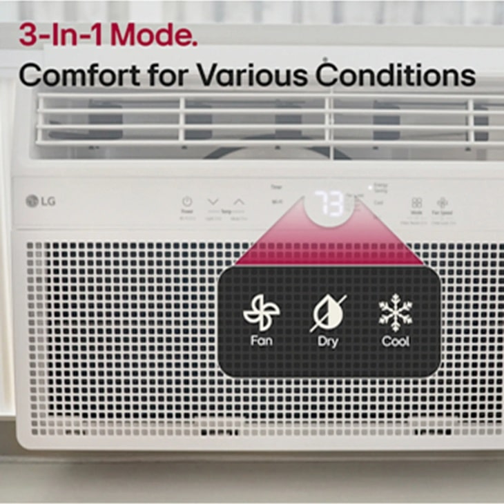 10,000 Btu Smart Wi-fi Enabled Window Air Conditioner | Cools Up To 450 Sq. Ft. LW1025RSMY