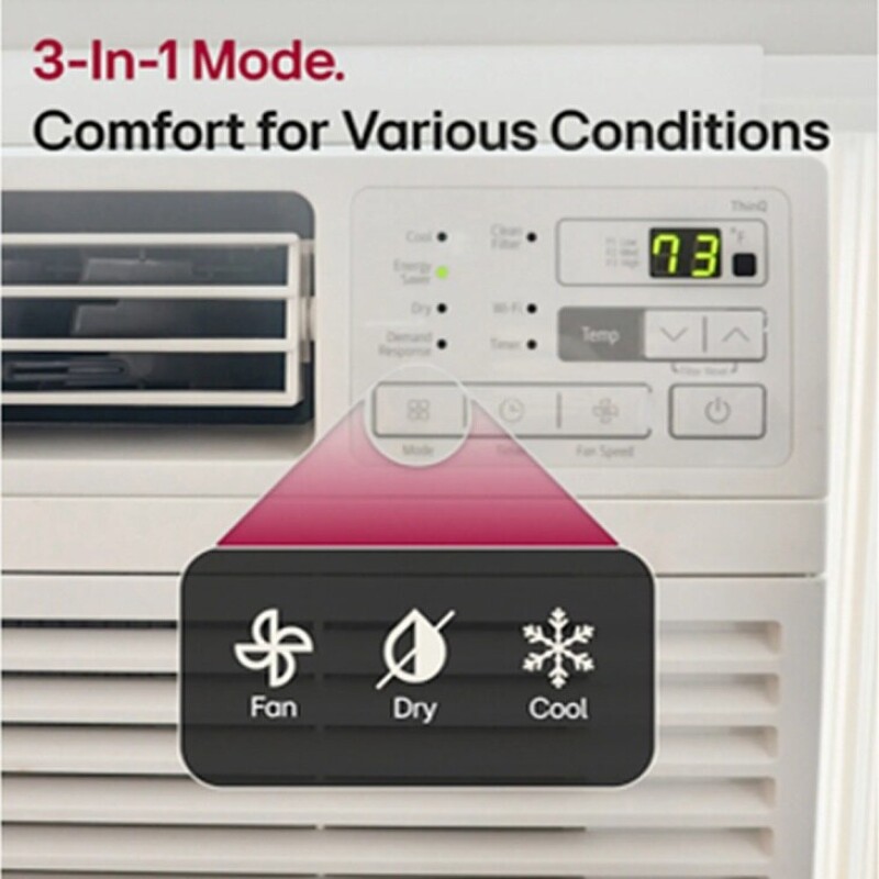 12,000 BTU Smart Wi-Fi Enabled Window Air Conditioner view 5