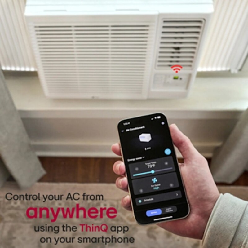 23,000 Btu Smart Wi-fi Enabled Window Air Conditioner, Cooling & Heating | Up To 1,400 Sq. Ft. LW2423HRSM