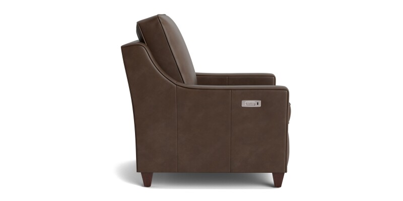 Magnificent Motion Leather Slope Arm Power Wall Recliner M00012MLM9SLOPE52