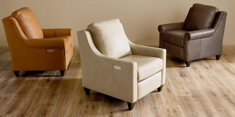 Magnificent Motion Leather Slope Arm Power Wall Recliner M00012MLM9SLOPE53