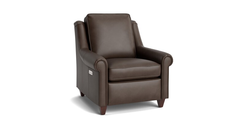 Magnificent Motion Leather Panel Arm Power Wall Recliner M00012TMLM3PANEL55