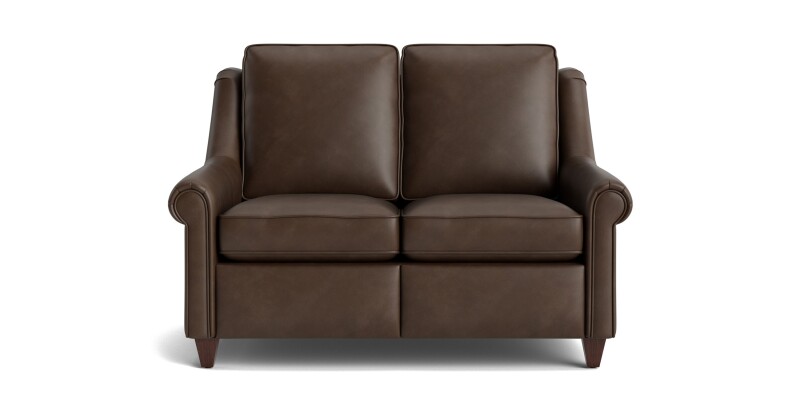 Magnificent Motion Leather Panel Arm Reclining Loveseat M00042MLM3PANEL53