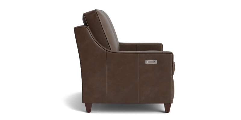 Magnificent Motion Leather Slope Arm Reclining Loveseat M00042MLM9SLOPE53