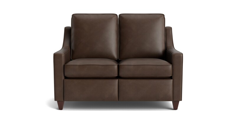 Magnificent Motion Leather Slope Arm Reclining Loveseat M00042MLM9SLOPE60
