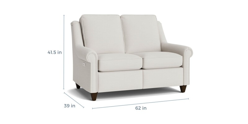 Magnificent Motion Roll Arm Reclining Loveseat M00042MM1SOCK30