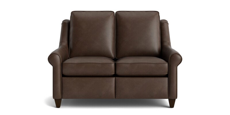Magnificent Motion Leather Roll Arm Reclining Loveseat M00042TMLM1SOCK60