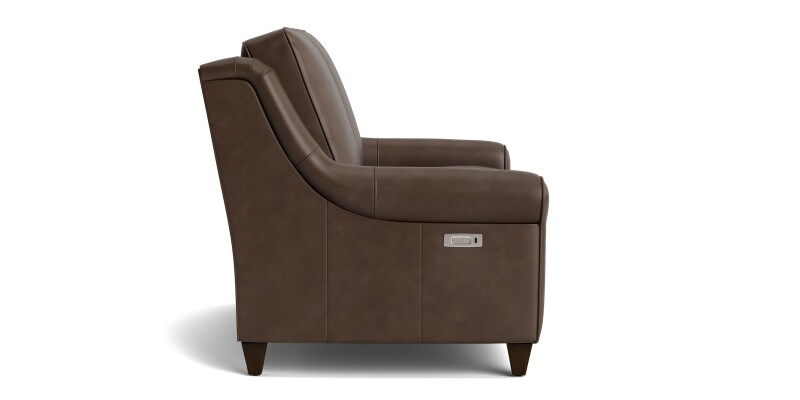 Magnificent Motion Leather Roll Arm Reclining Loveseat M00042TMLM1SOCK60