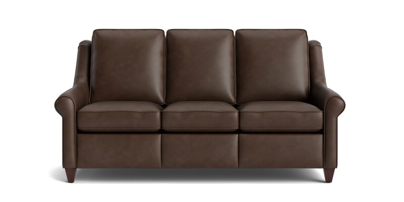 Magnificent Motion Leather Roll Arm Reclining Sofa M00072MLM1SOCK53