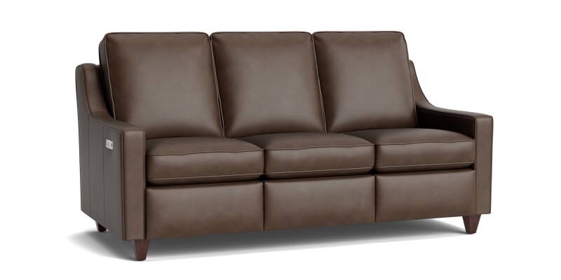Magnificent Motion Leather Slope Arm Reclining Sofa M00072MLM9SLOPE59