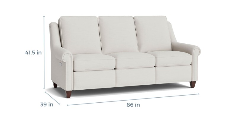 Magnificent Motion Roll Arm Reclining Sofa M00072MM1SOCK29