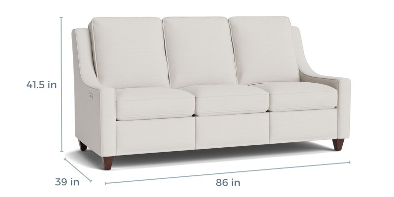 Magnificent Motion Slope Arm Reclining Sofa M00072MM9SLOPE34