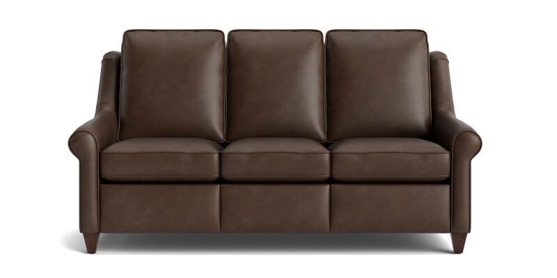 Magnificent Motion Leather Roll Arm Reclining Sofa M00072TMLM1SOCK52