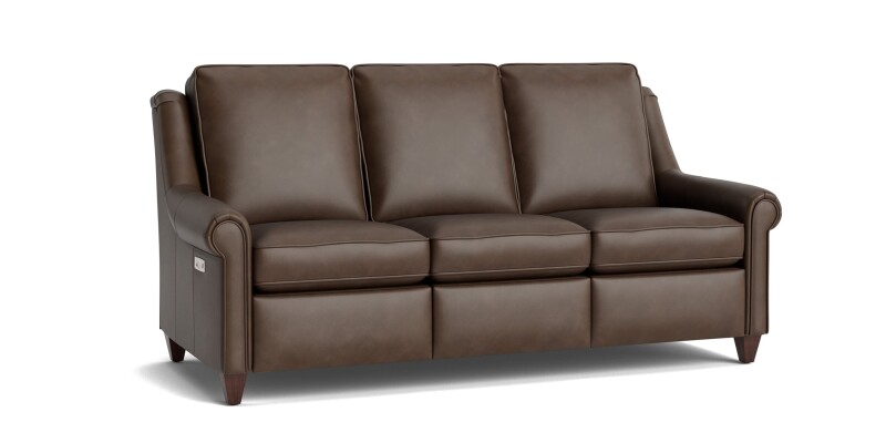 Magnificent Motion Leather Panel Arm Reclining Sofa M00072TMLM3PANEL55