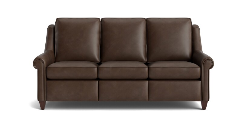 Magnificent Motion Leather Panel Arm Reclining Sofa M00072TMLM3PANEL57