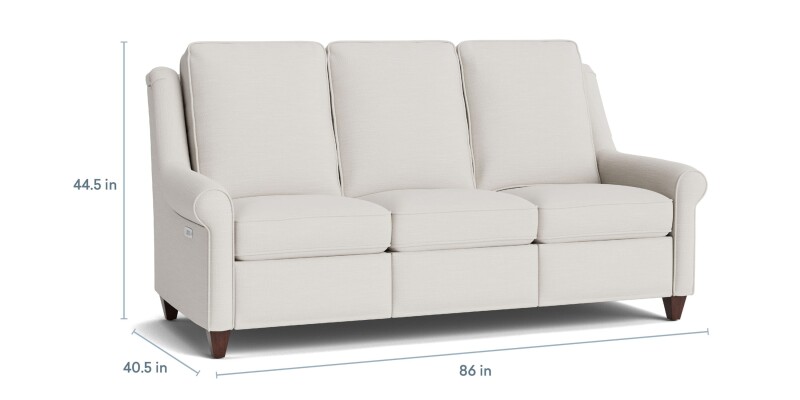 Magnificent Motion Roll Arm Reclining Sofa M00072TMM1SOCK31