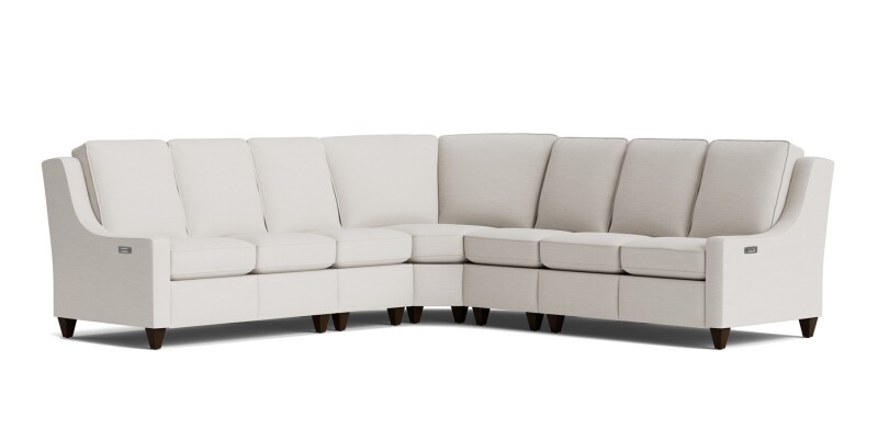 Magnificent Motion Slope Arm Reclining Sectional M000LSECT5M9SLOPEKIT26