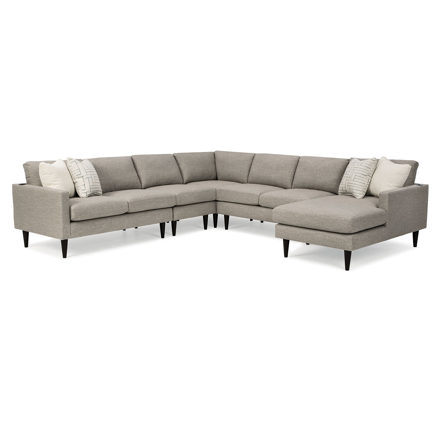 Trafton - Modern Sectional - Espresso - M10WE M10WE