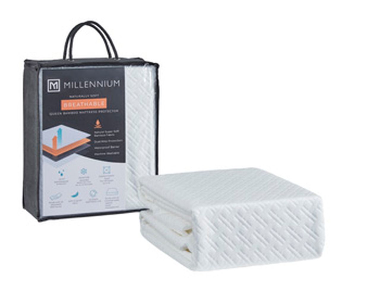 Basic Queen Mattress Protector Set of 4 In White M30803