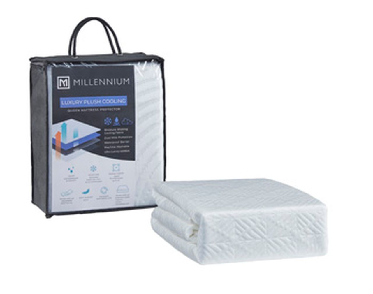 Advanced Queen Mattress Protector Set of 4 In White M30903