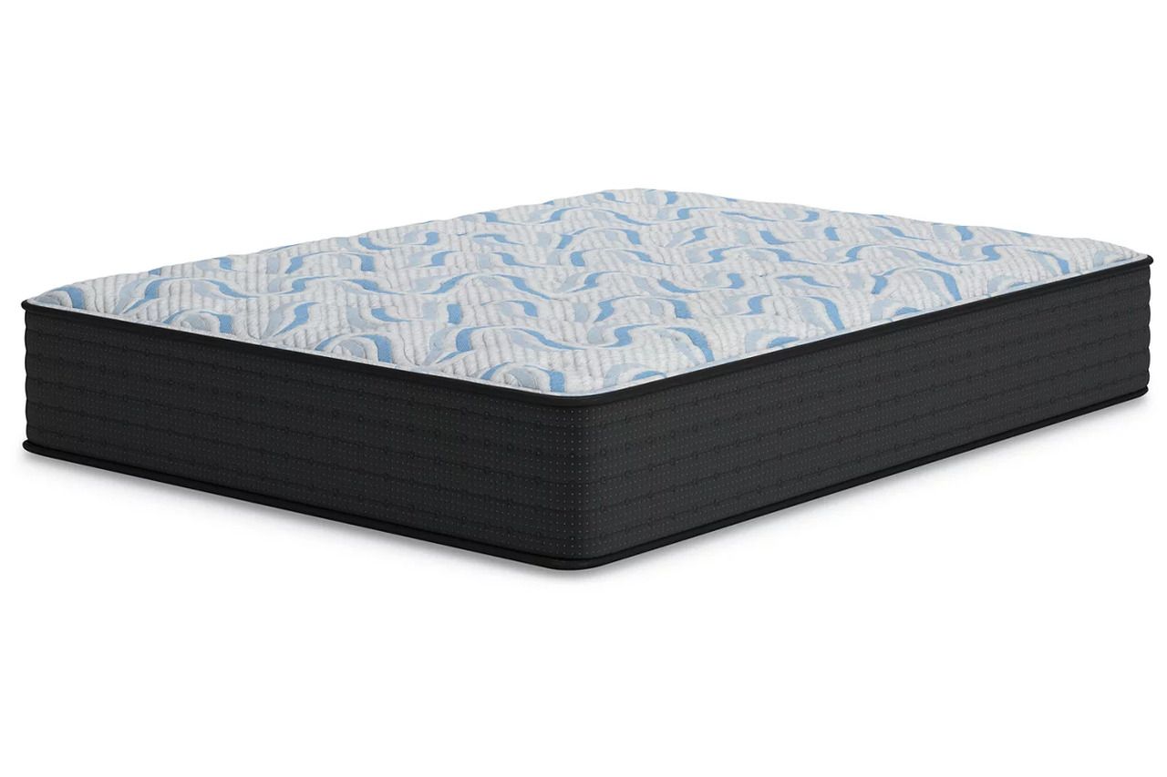 Essential Springs Firm Twin Mattress In Gray and Blue M40511
